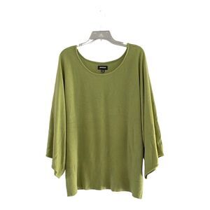 Avenue Ribbed Dolman Sleeve Sweater New with Tags Size 26/28 Green
